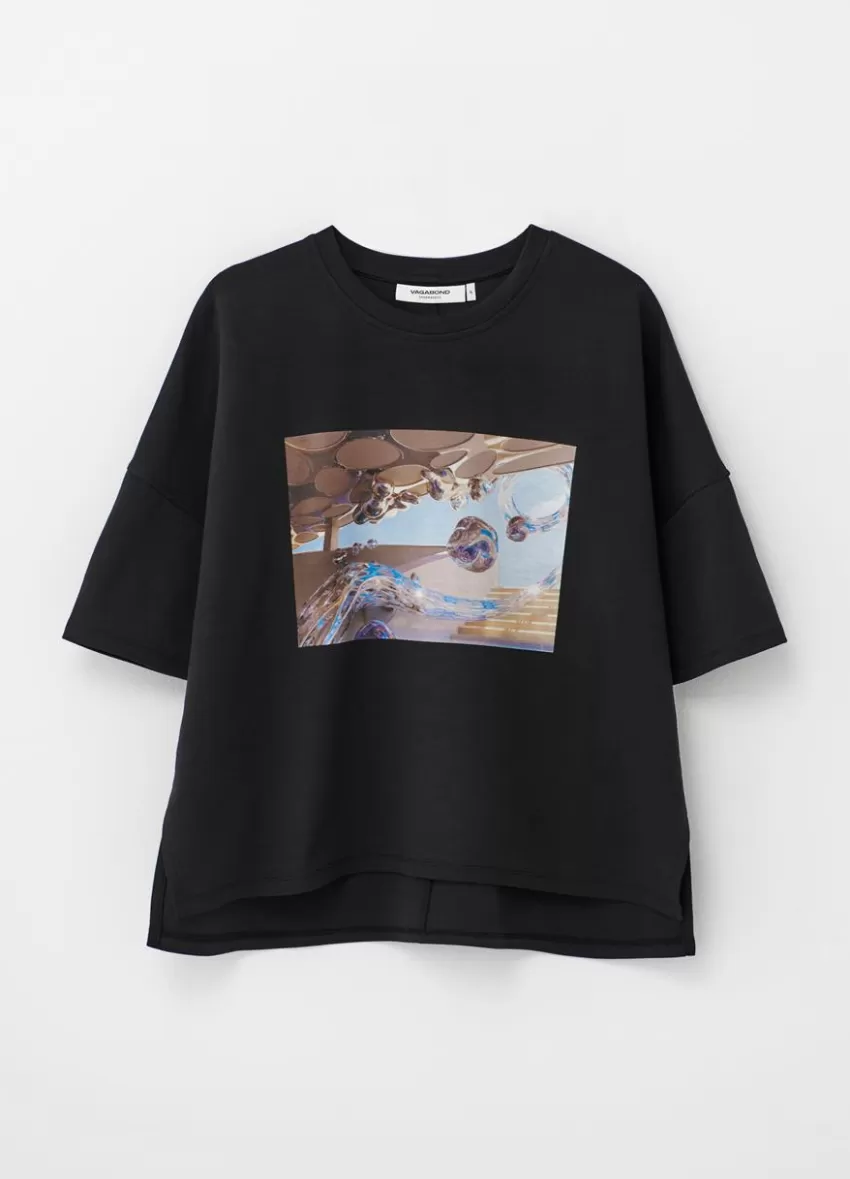 Boxy T-Shirt X Micky Ho<Vagabond Cheap